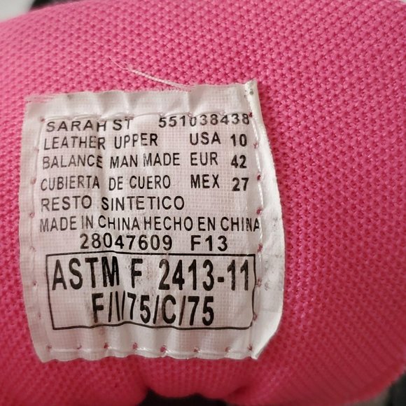 Brahma Women's Sarah Steel Toe Low Work Safety Shoe Gray/Pink Size USA 10 - Picture 10 of 11